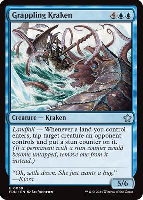 Grappling Kraken card from Foundations