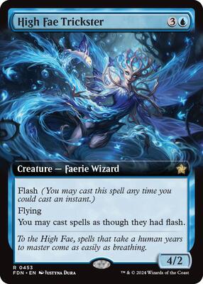 High Fae Trickster (Extended Art) card from Foundations