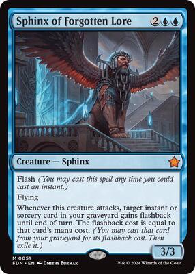 Sphinx of Forgotten Lore card from Foundations