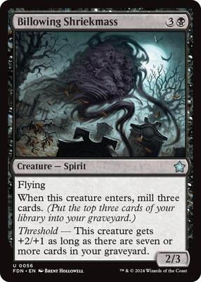 Billowing Shriekmass card from Foundations
