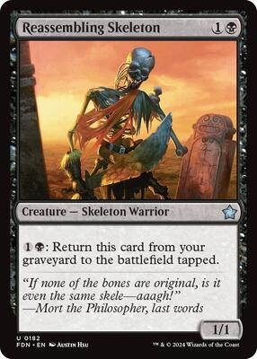 Reassembling Skeleton card from Foundations