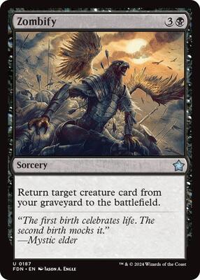 Zombify card from Foundations