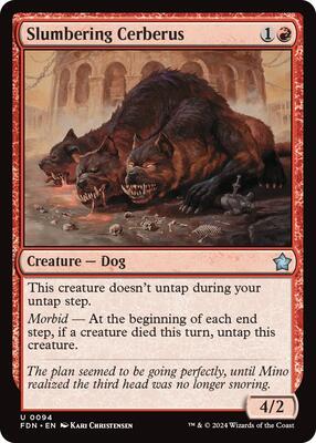 Slumbering Cerberus card from Foundations