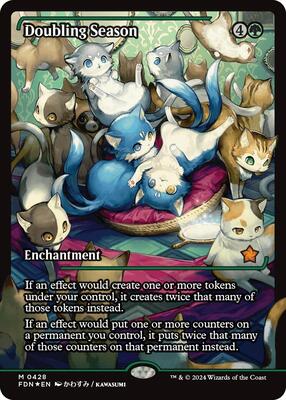 Doubling Season (Showcase) card from Foundations