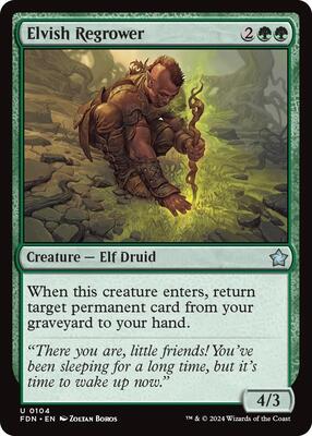 Elvish Regrower card from Foundations