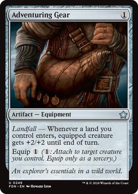 Adventuring Gear card from Foundations