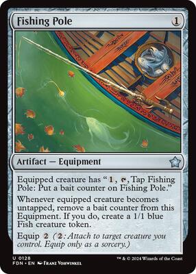 Fishing Pole card from Foundations