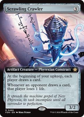 Scrawling Crawler (Extended Art) card from Foundations