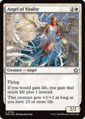 Angel of Vitality card from Foundations