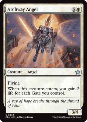 Archway Angel card from Foundations