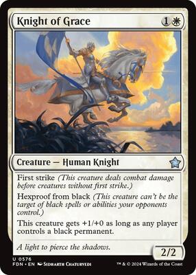 Knight of Grace card from Foundations