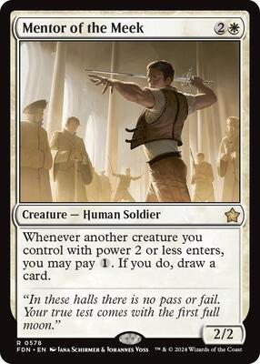 Mentor of the Meek card from Foundations