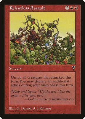 Relentless Assault card from Visions
