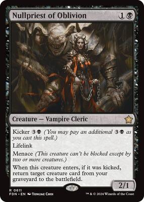 Nullpriest of Oblivion card from Foundations