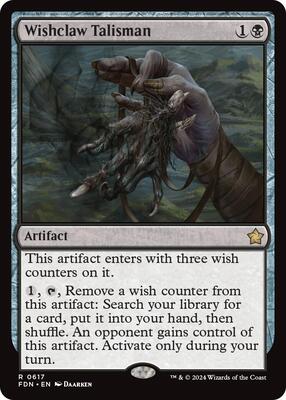 Wishclaw Talisman card from Foundations