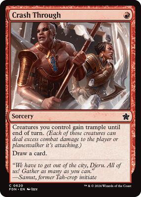 Crash Through card from Foundations