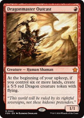 Dragonmaster Outcast card from Foundations