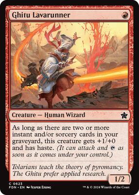Ghitu Lavarunner card from Foundations