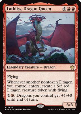 Lathliss, Dragon Queen card from Foundations