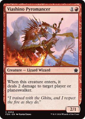 Viashino Pyromancer card from Foundations