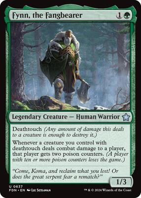 Fynn, the Fangbearer card from Foundations