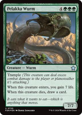 Pelakka Wurm (0720) card from Foundations