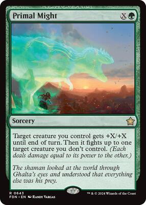 Primal Might (0643) card from Foundations