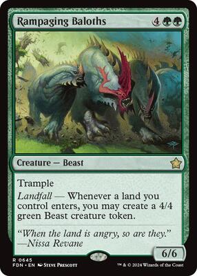 Rampaging Baloths card from Foundations