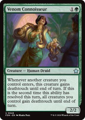 Venom Connoisseur card from Foundations