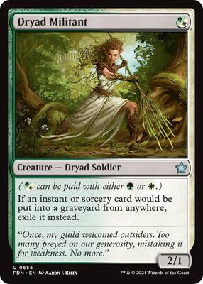 Dryad Militant card from Foundations