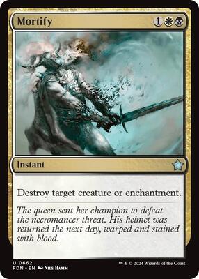 Mortify card from Foundations