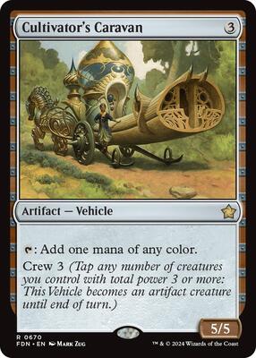 Cultivator's Caravan card from Foundations