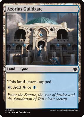 Azorius Guildgate card from Foundations