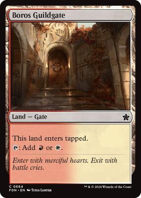 Boros Guildgate card from Foundations