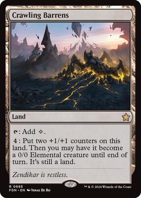 Crawling Barrens card from Foundations