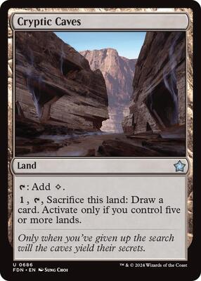 Cryptic Caves (0686) card from Foundations