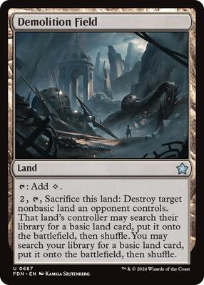 Demolition Field card from Foundations