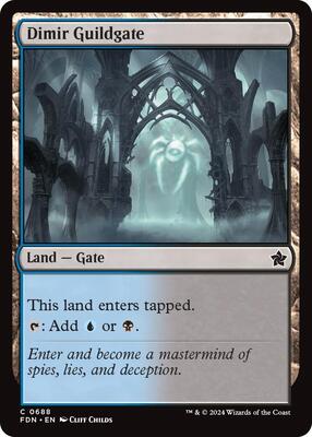 Dimir Guildgate card from Foundations