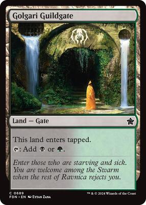 Golgari Guildgate card from Foundations