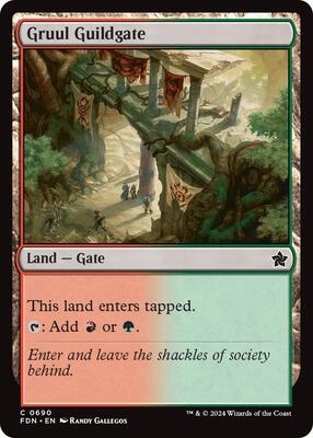 Gruul Guildgate card from Foundations