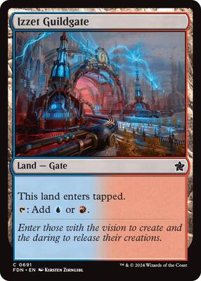 Izzet Guildgate card from Foundations