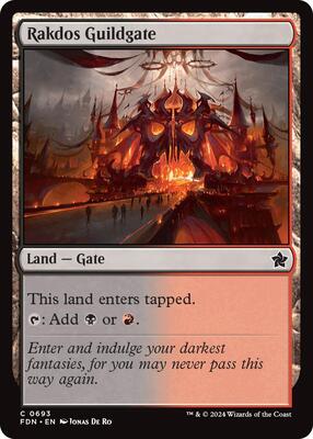 Rakdos Guildgate card from Foundations