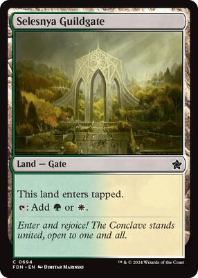 Selesnya Guildgate card from Foundations