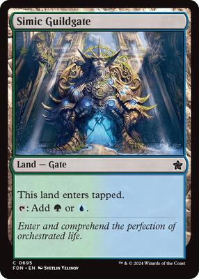 Simic Guildgate card from Foundations