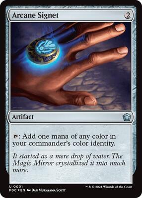 Arcane Signet (0001) card from Commander: Foundations
