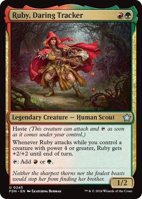 Ruby, Daring Tracker card from Foundations