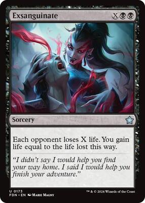 Exsanguinate card from Foundations