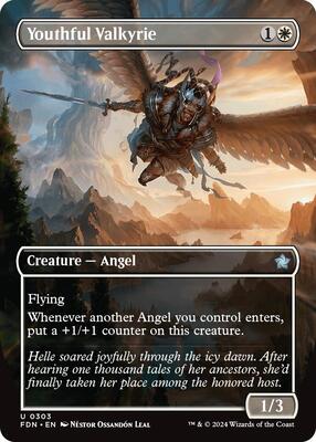 Youthful Valkyrie (Borderless) card from Foundations