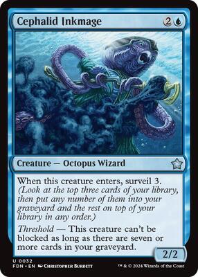 Cephalid Inkmage card from Foundations