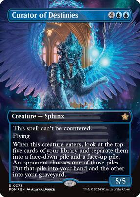 Curator of Destinies (Borderless) (Mana Foil) card from Foundations